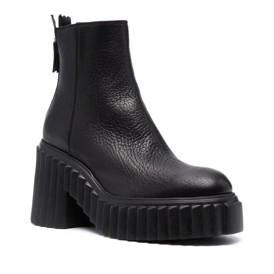 Agl Black Tiggy Plastic Platform Boots