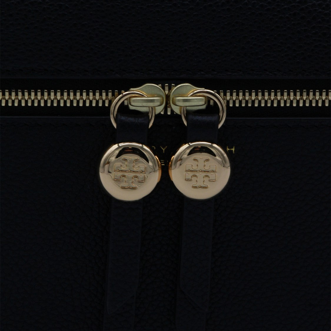 Tory Burch Pebbled Texture Tote With Gold Accents