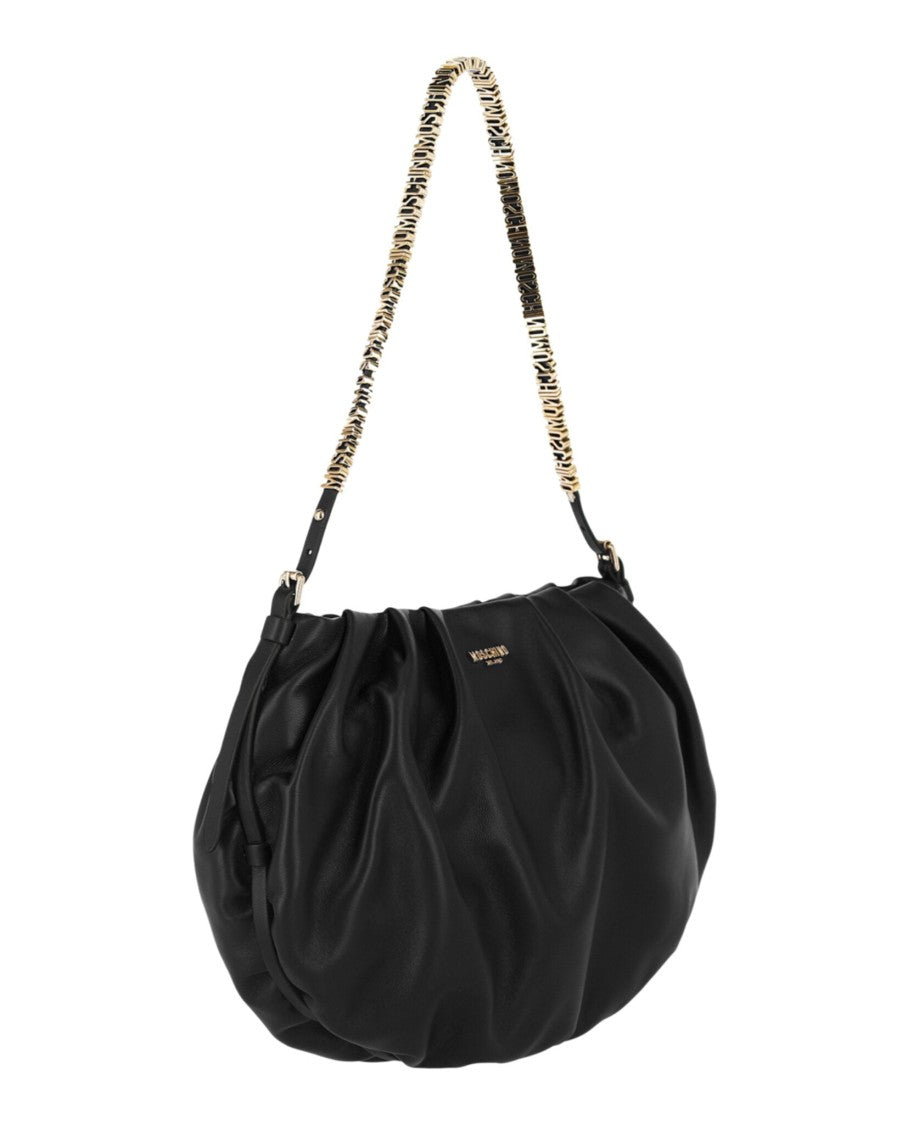 Moschino Mini Lettering Laminated Shoulder Bag