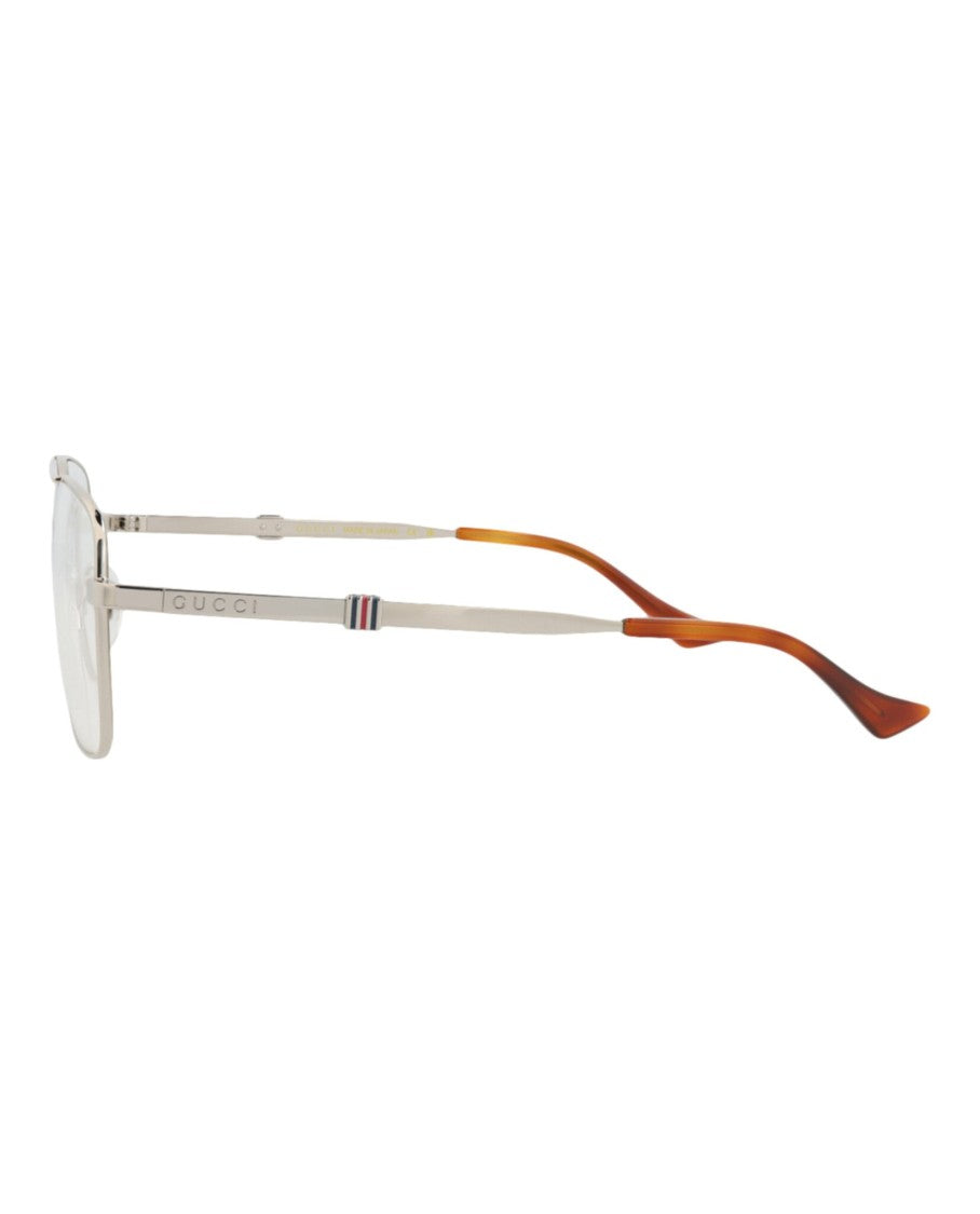 Gucci Aviator-Frame Metal Sunglasses