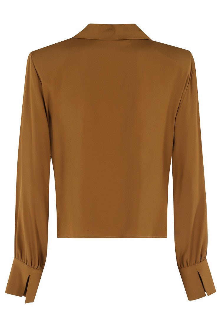 Federica Tosi Crossed Crepe De Chine Shirt