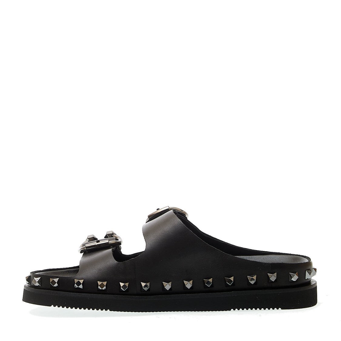 Ash Black Studded Slipper