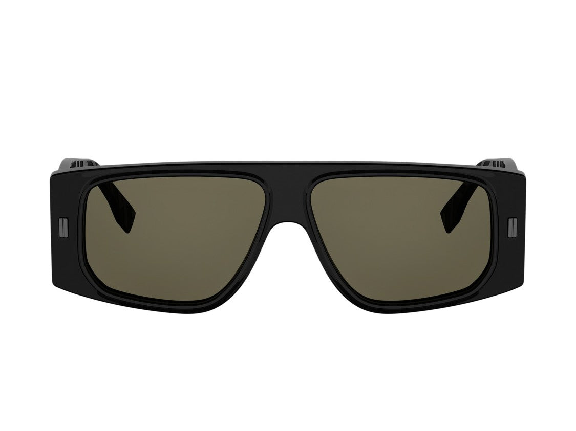 Fendi Fe40214u Embossed Oversized Square Sunglasses