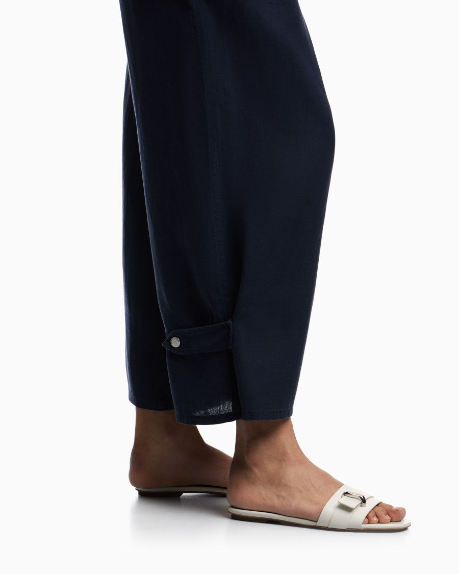 Emporio Armani J4e Relaxed Fit Linen Five Trousers