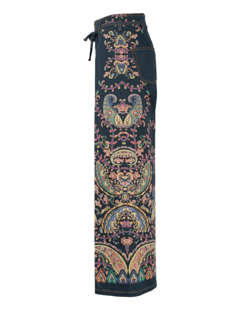 Etro Etro Paisley Cropped Trousers