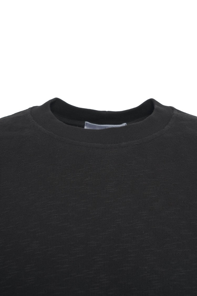 Stone Island Black Sweatshirt With Removable Logo Patch