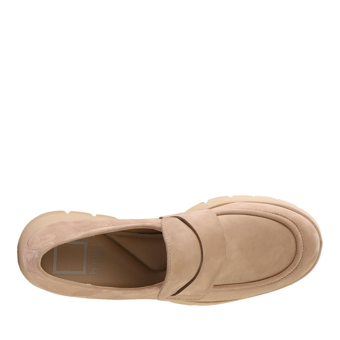 Högl Beige Finn Casual Penny Strap Nubuck Loafers