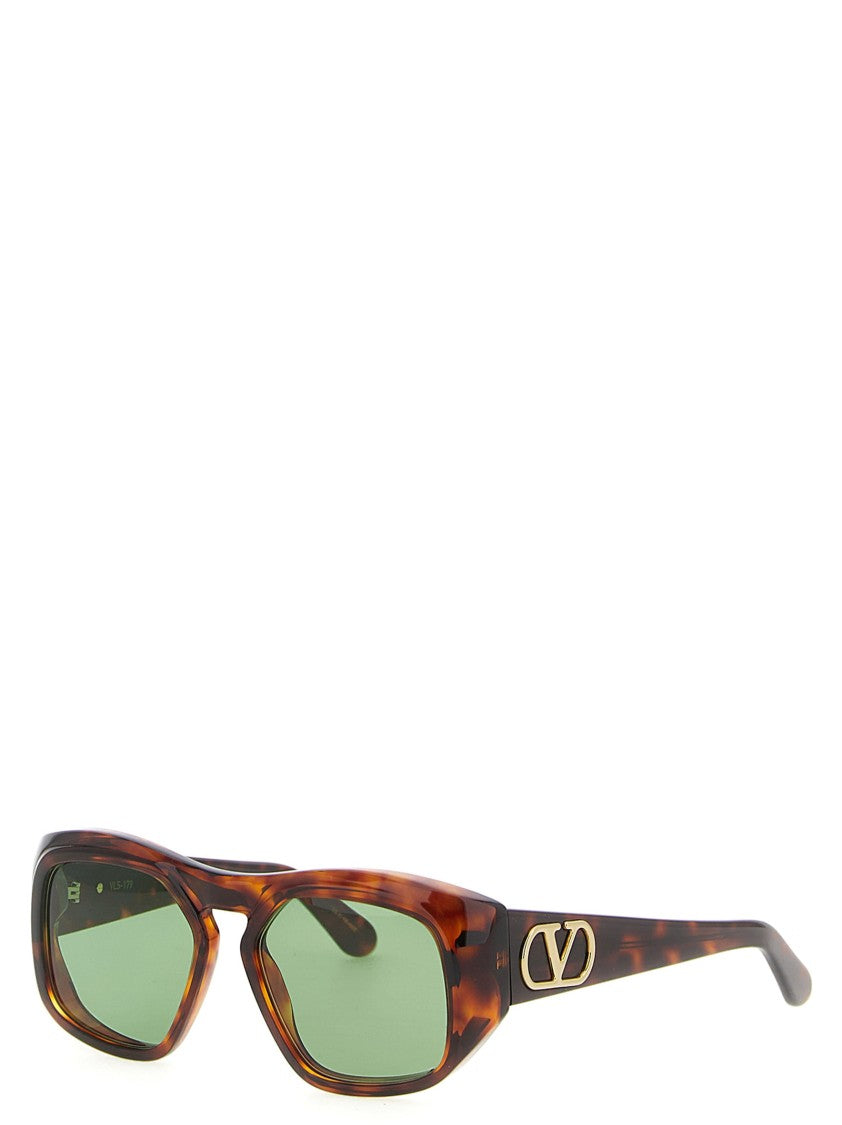 Valentino Garavani Square Thick Acetate Sunglasses