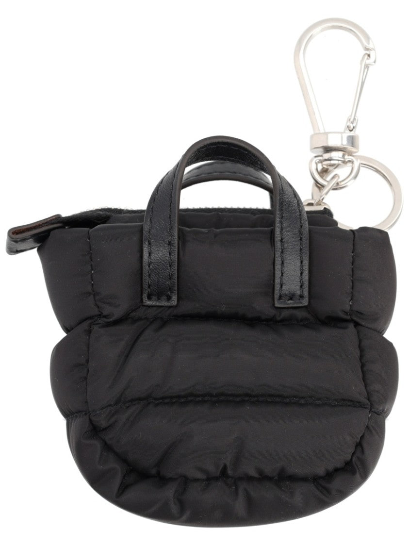 Moncler Caradoc Quilted Miniature Handbag Keychain