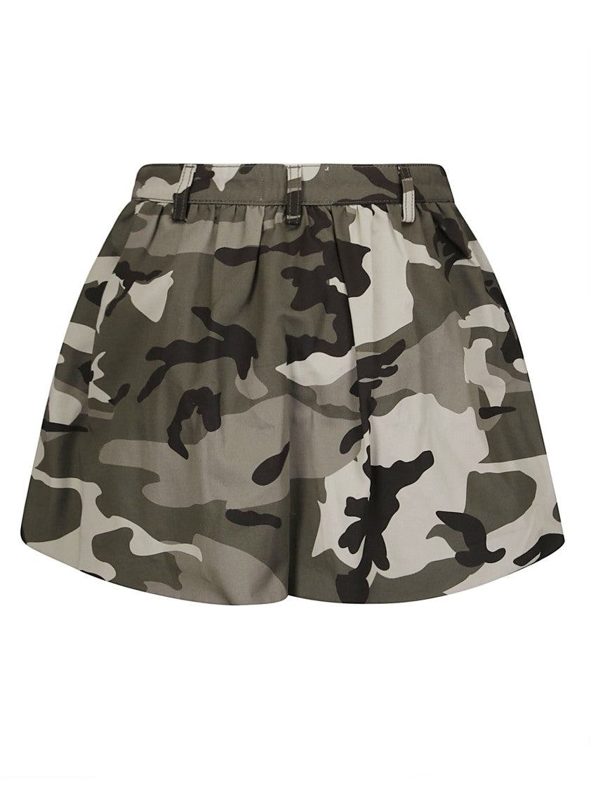 Baum Und Pferdgarten Mini Skirt With Logoed Silver Buttons And Front Pockets