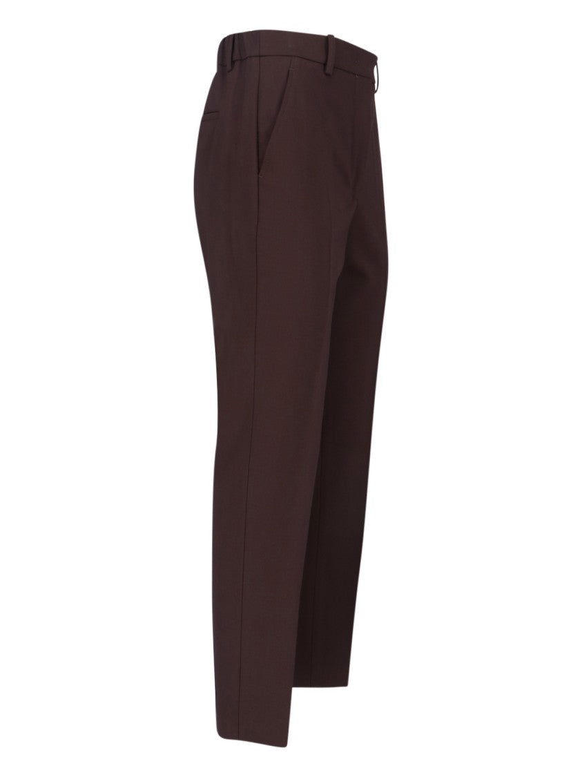 Incotex Straight-Leg Trousers With Mid-Rise Elastic Waistband And Tailored Finish