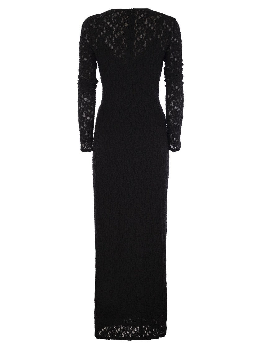 Max Mara Sarta - Tight-Fitting Cloqué Lace Dress