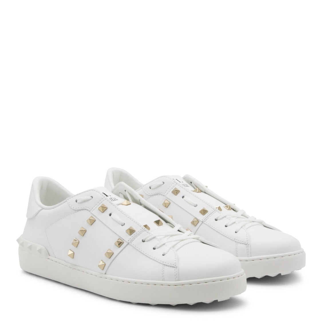 Valentino Garavani White Leather Low-Top Sneakers