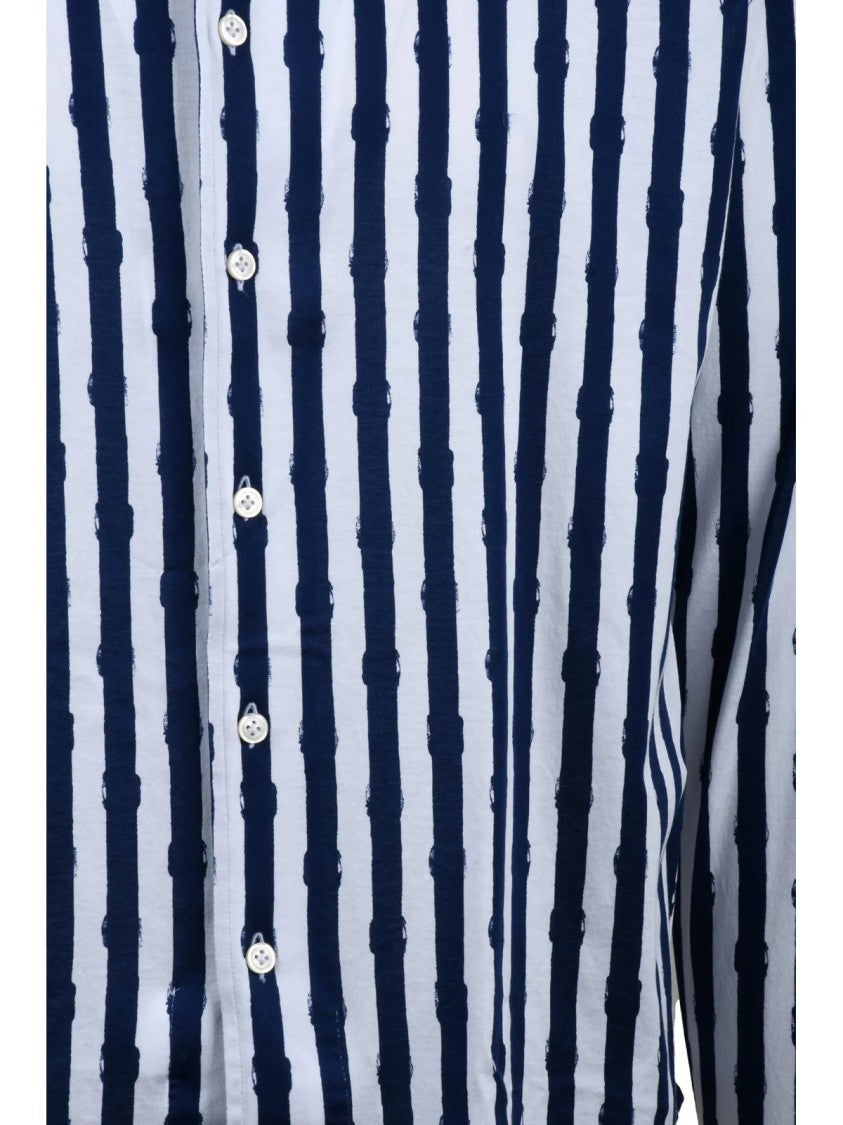 Sonrisa Blue White Cotton Shirt