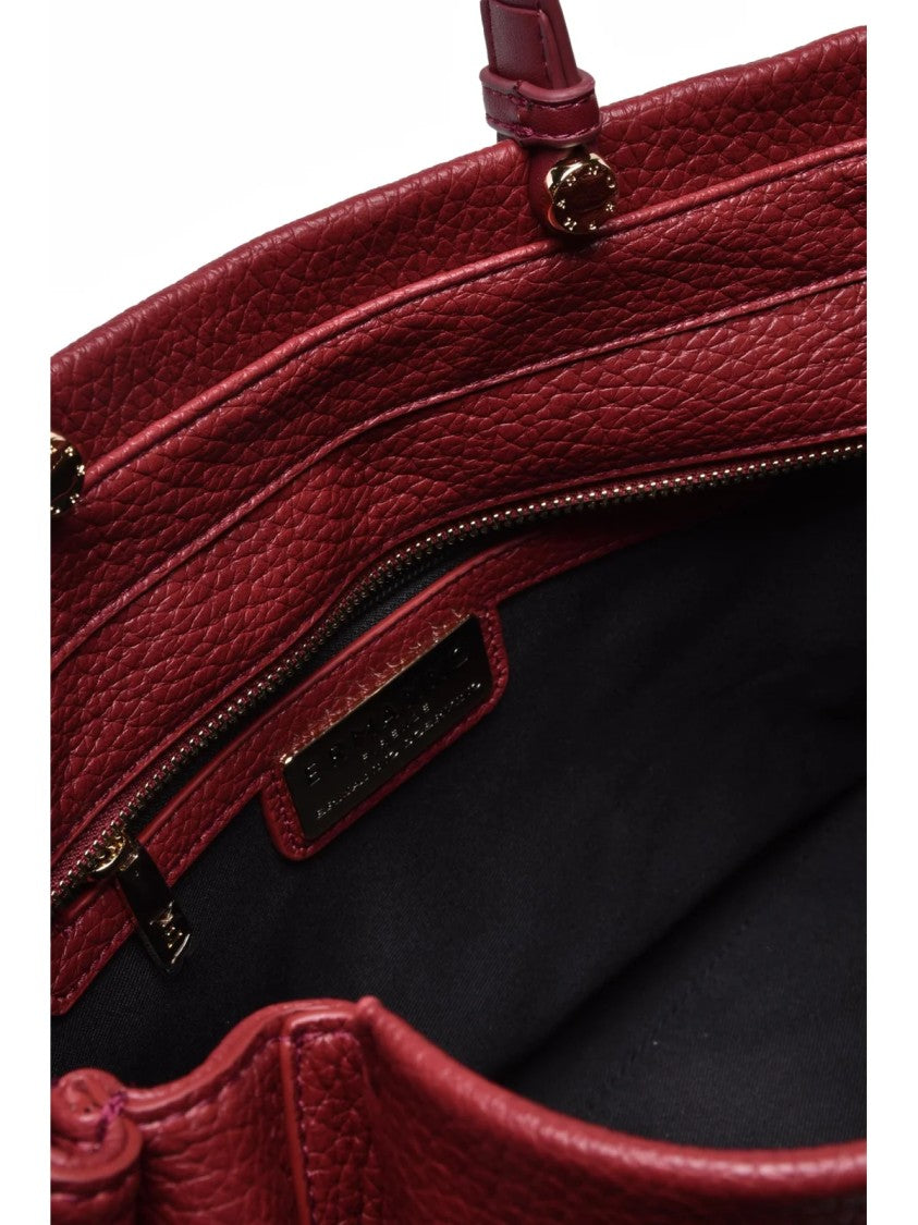 Ermanno Firenze Red Polyurethane Unity Handbag