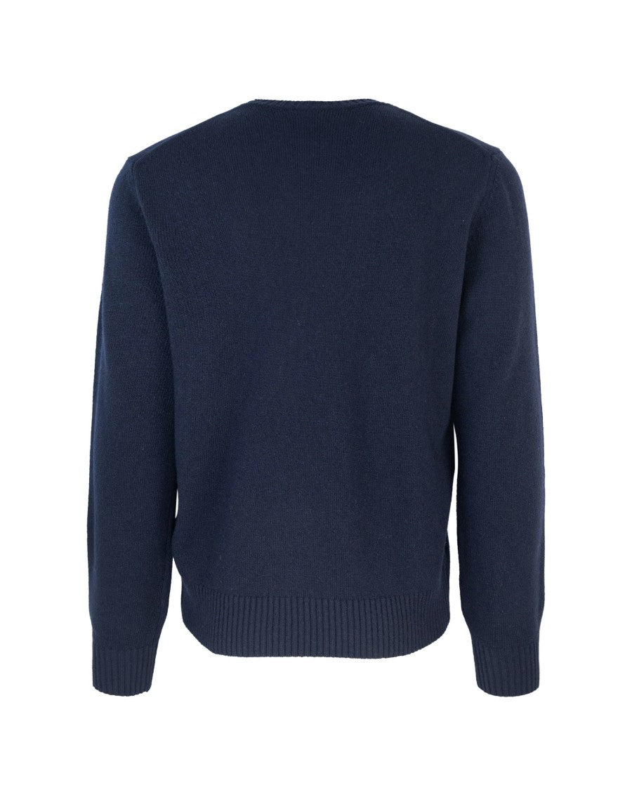 Lacoste Blue Carded Wool Sweater