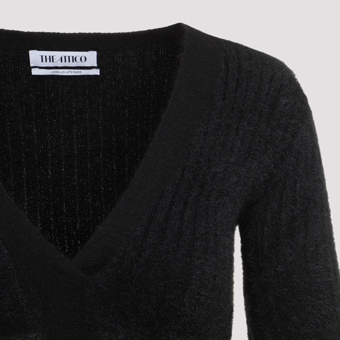 The Attico Black Degrade Midi Dress