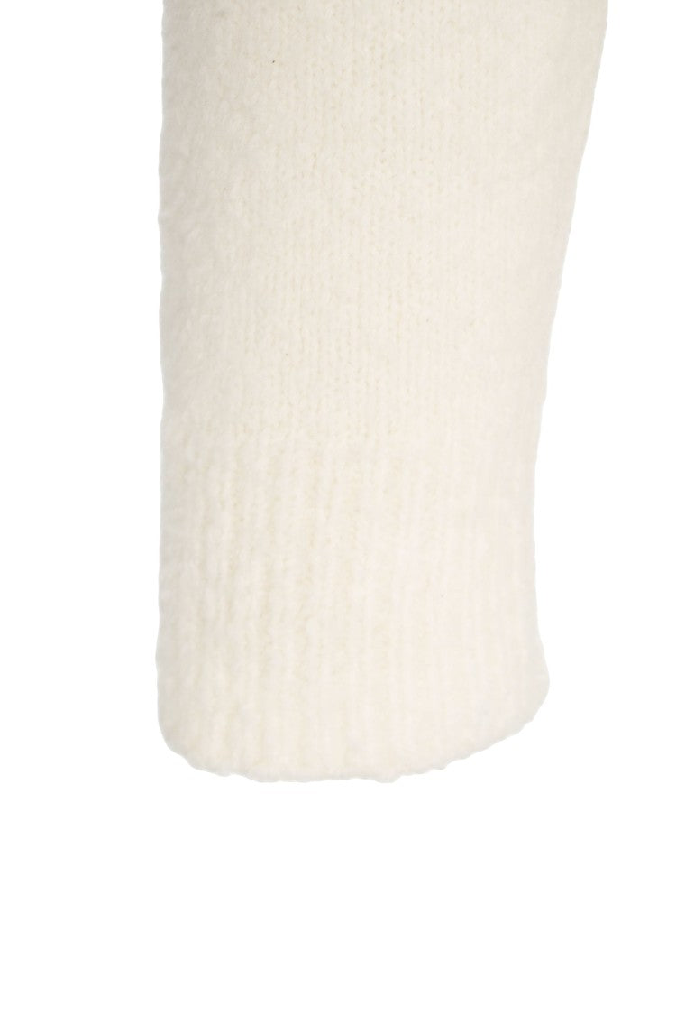 Roberto Collina High-Neck Knit Sweater With Ribbed Details