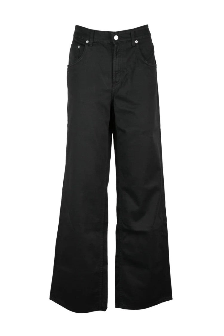 Department 5 Black Cotton Elastane Men's Jeans