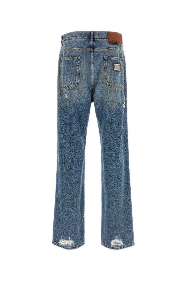 Dolce & Gabbana Denim Wide-Leg Jeans