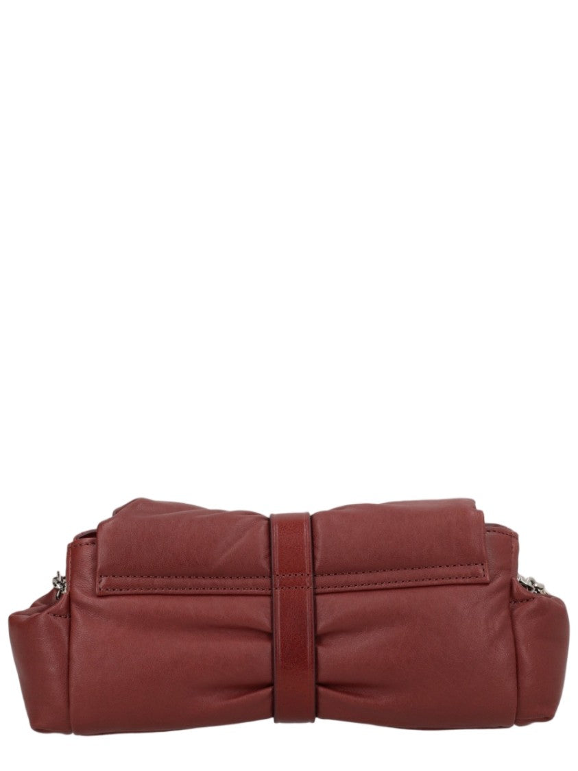 Vivienne Westwood Brown Calf Leather Rectangular Bow Detail Clutch