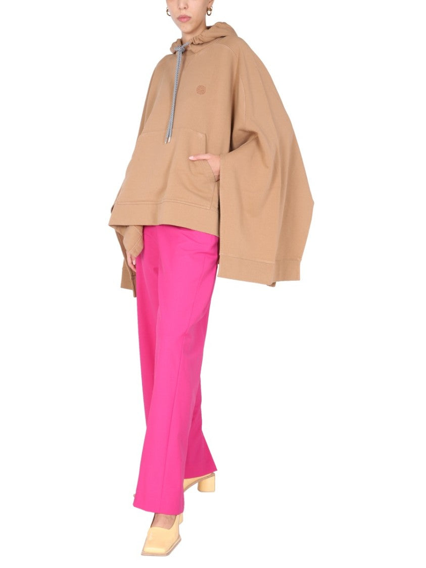 Ambush Poncho Sweatshirt With Embroidered Logo