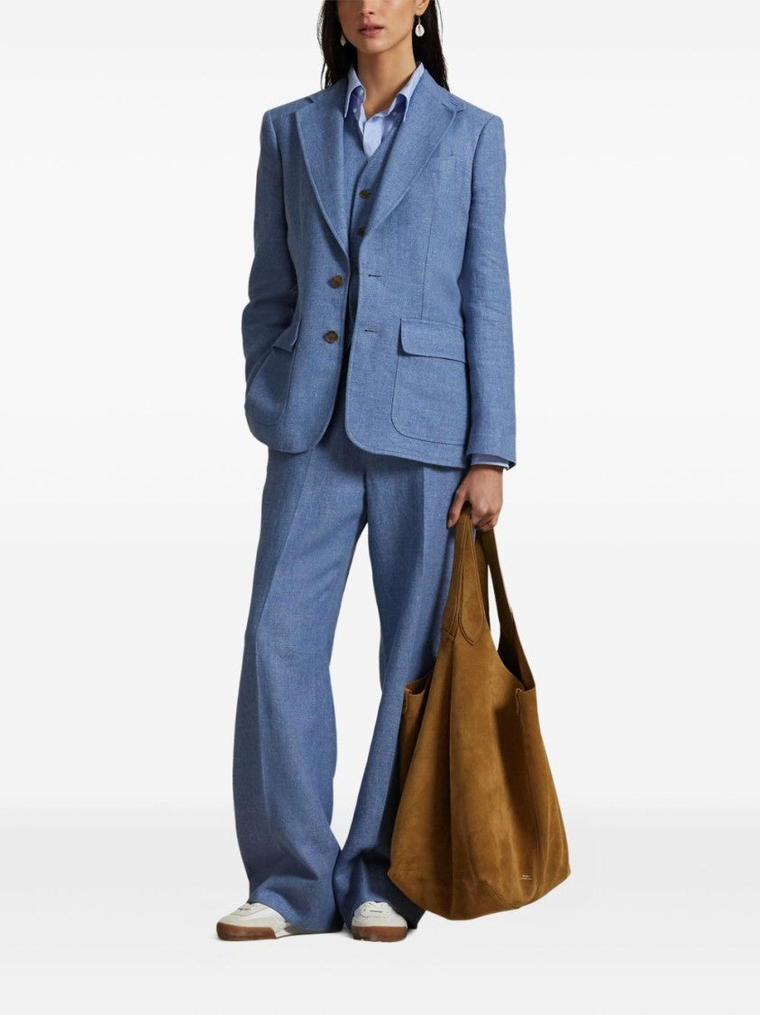 Polo Ralph Lauren Blue Slub Textured Blazer