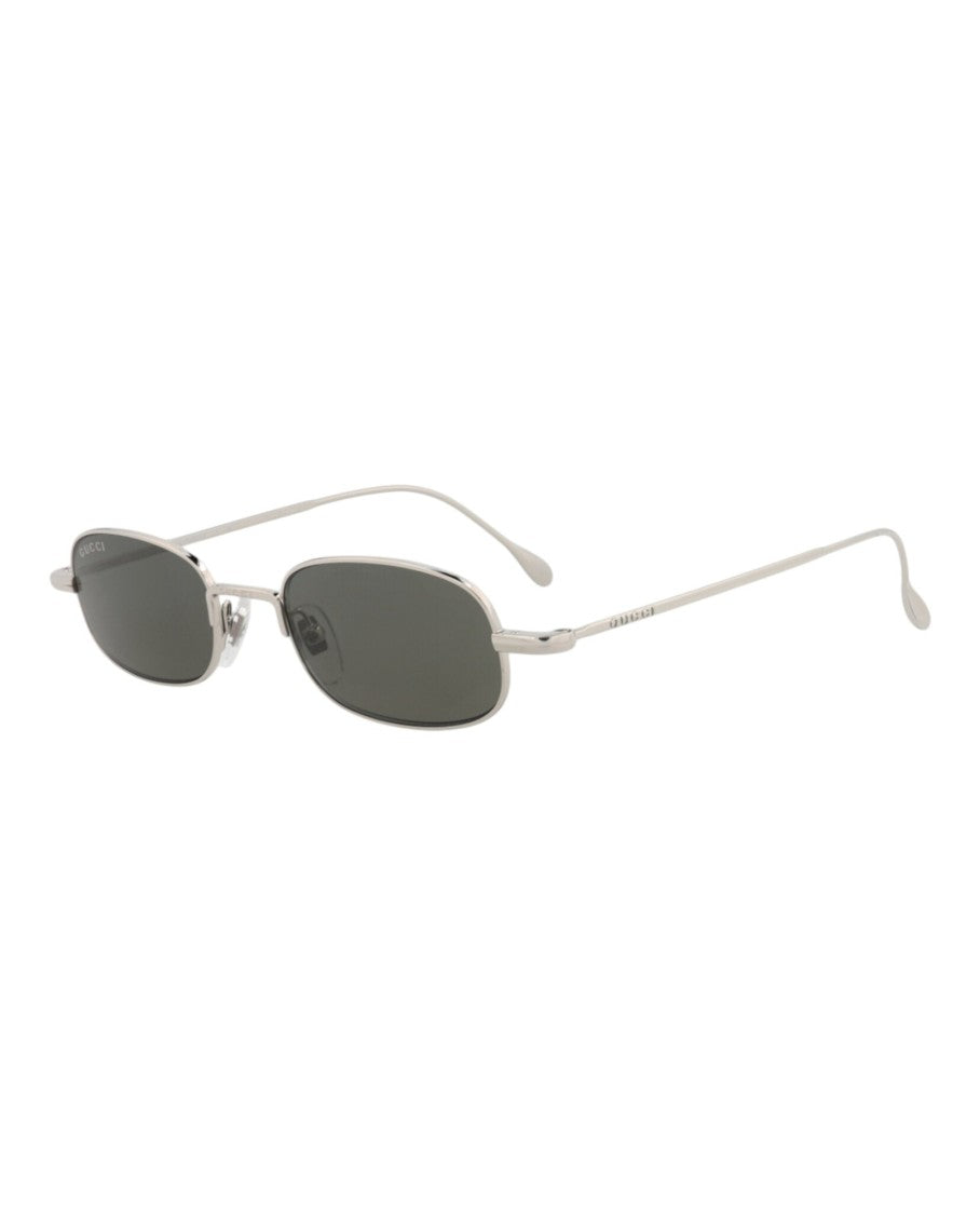 Gucci Square-Frame Metal Sunglasses With Velvet Case