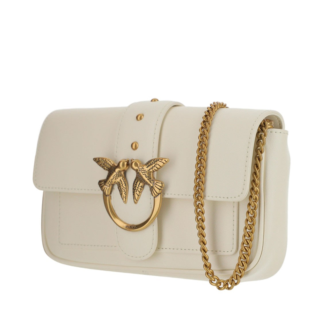 Pinko Love One Pocket Bag With Diamond Cut Buckle Detail