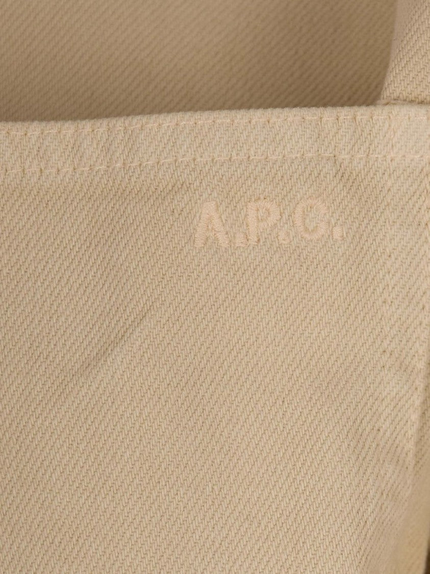 A.P.C. Beige Jacket With Classic Collar And Minimalistic Design