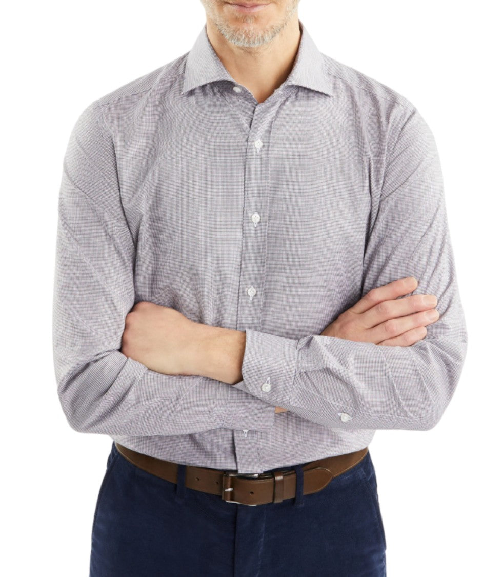 Fay Tailored Micro-Check Men's Shirt