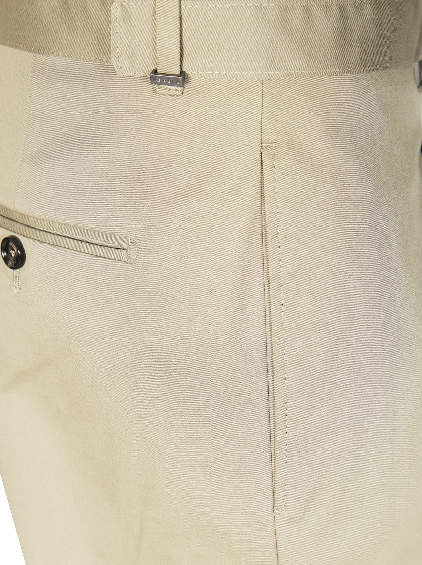 Be Able High Waisted Carrot Pleated Trousers
