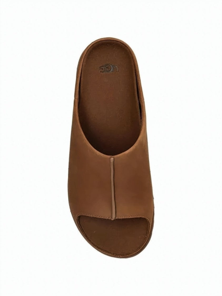 Ugg Open-Toe Nubuck Slip-On Mules With Eva Cushioning