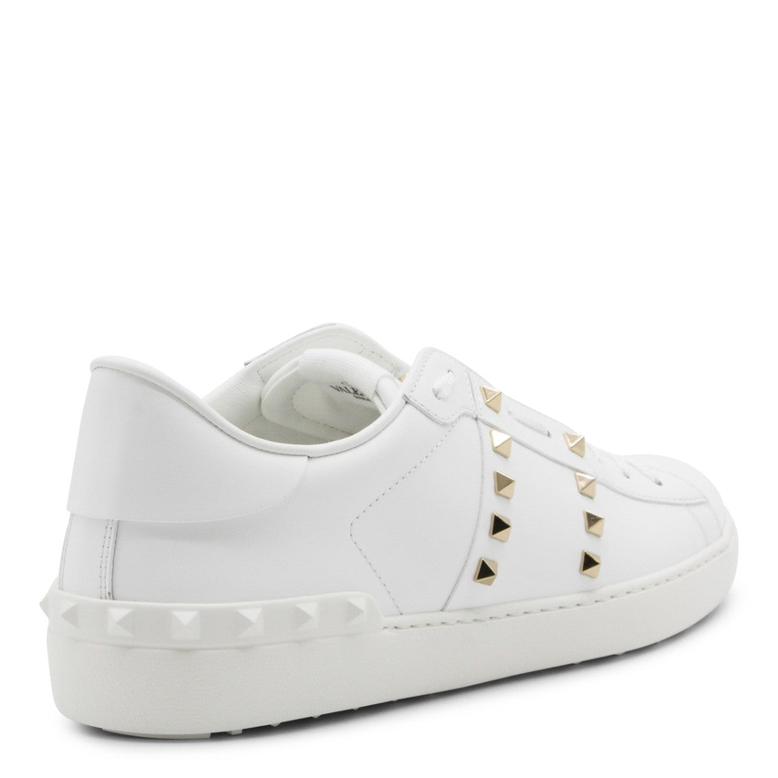 Valentino Garavani White Leather Low-Top Sneakers
