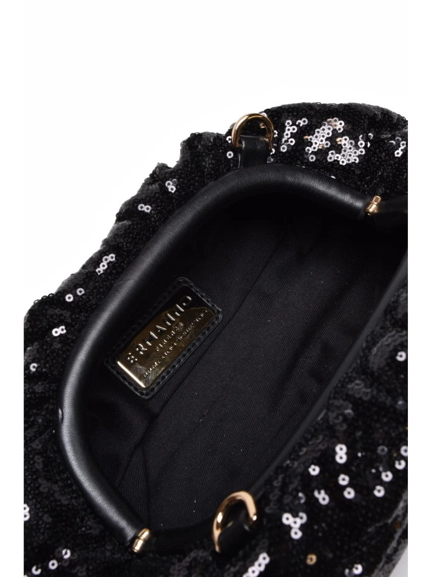 Ermanno Firenze Black Polyester Rachele Handbag