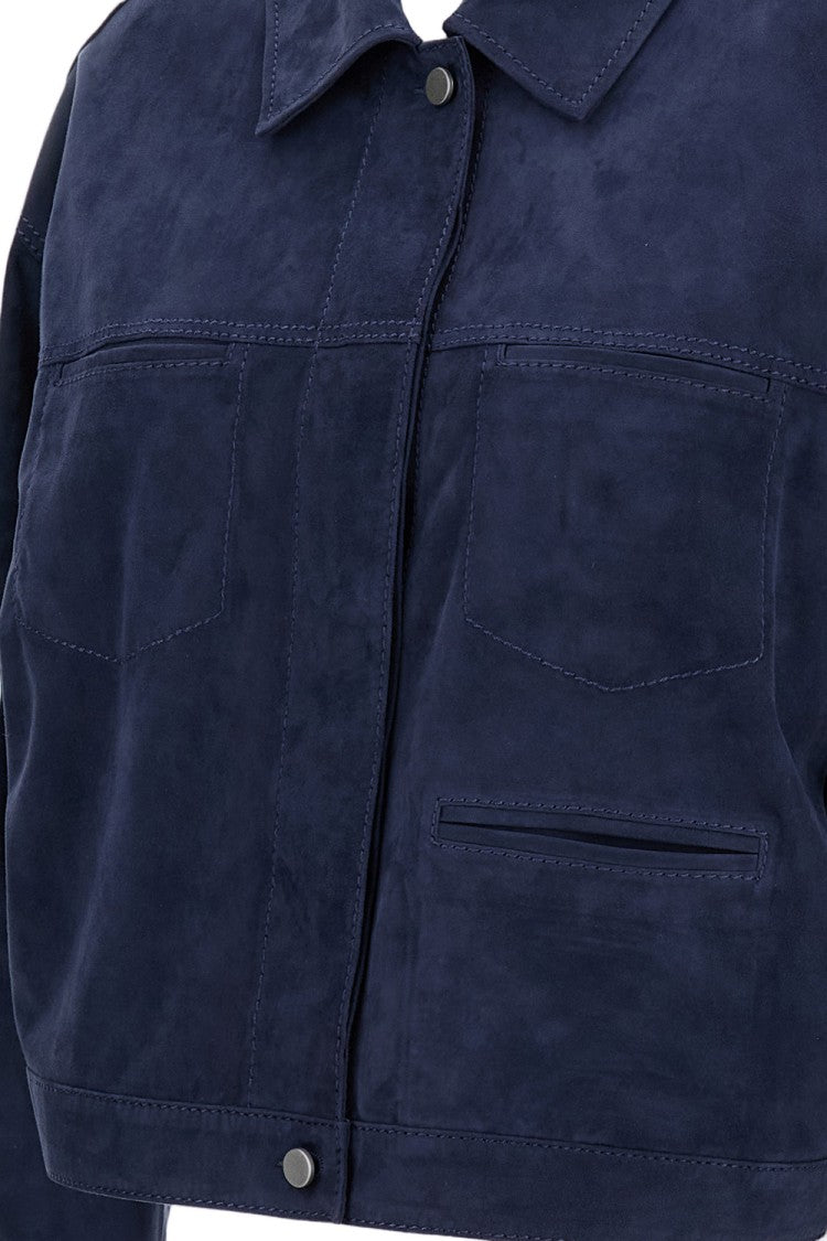 Desa 1972 Tailored Blue Jacket With Smooth Texture