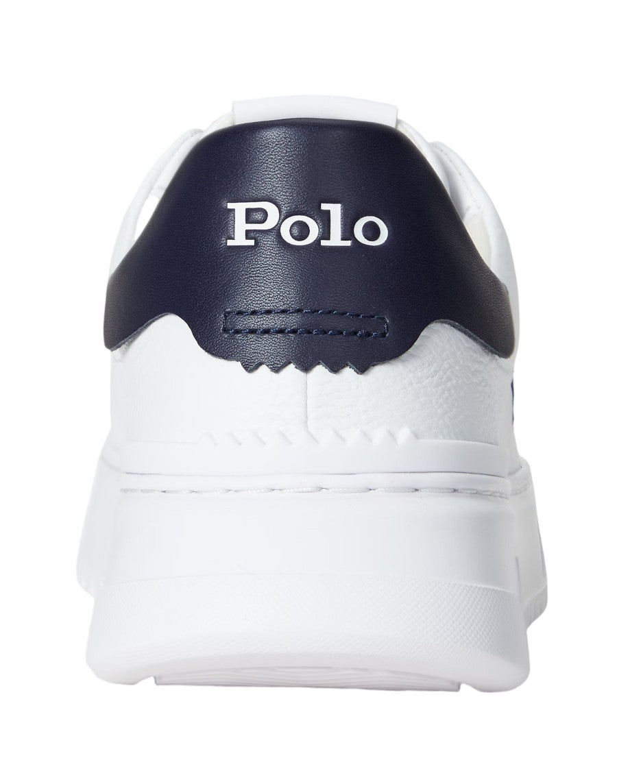 Polo Ralph Lauren Rlite Court Sneakers With Calf Leather Upper