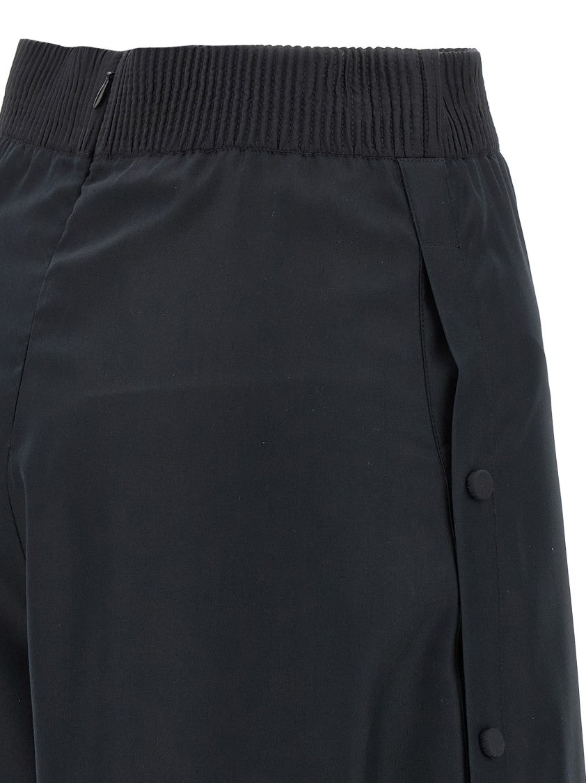 Giovanni Bedin High-Waist Black Silk Pants