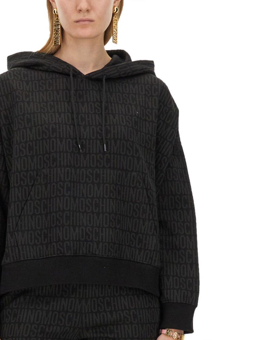 Moschino Oversized Black Sweatshirt