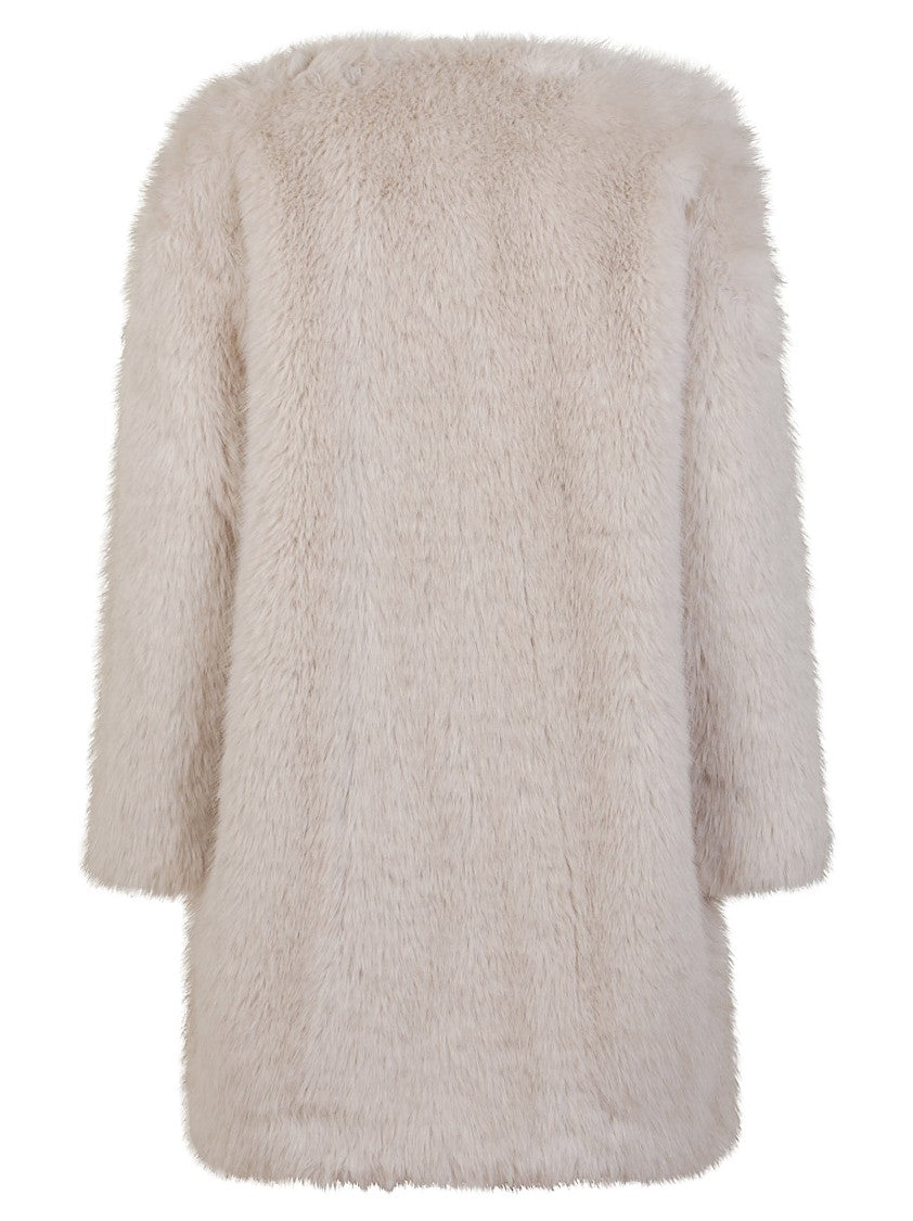 Max Mara Plush Faux Fur Coat
