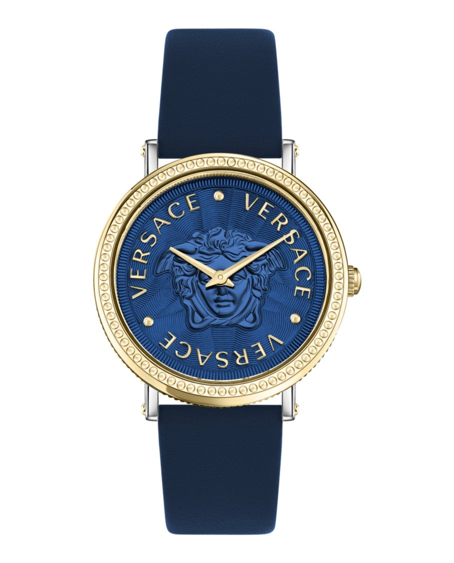Versace V-Dollar Leather Watch