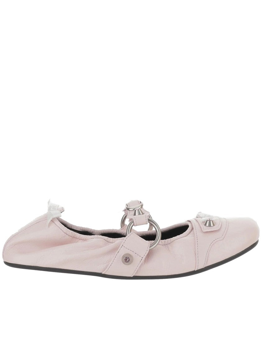 Balenciaga Pale Pink City Fl L005 Ballerinas