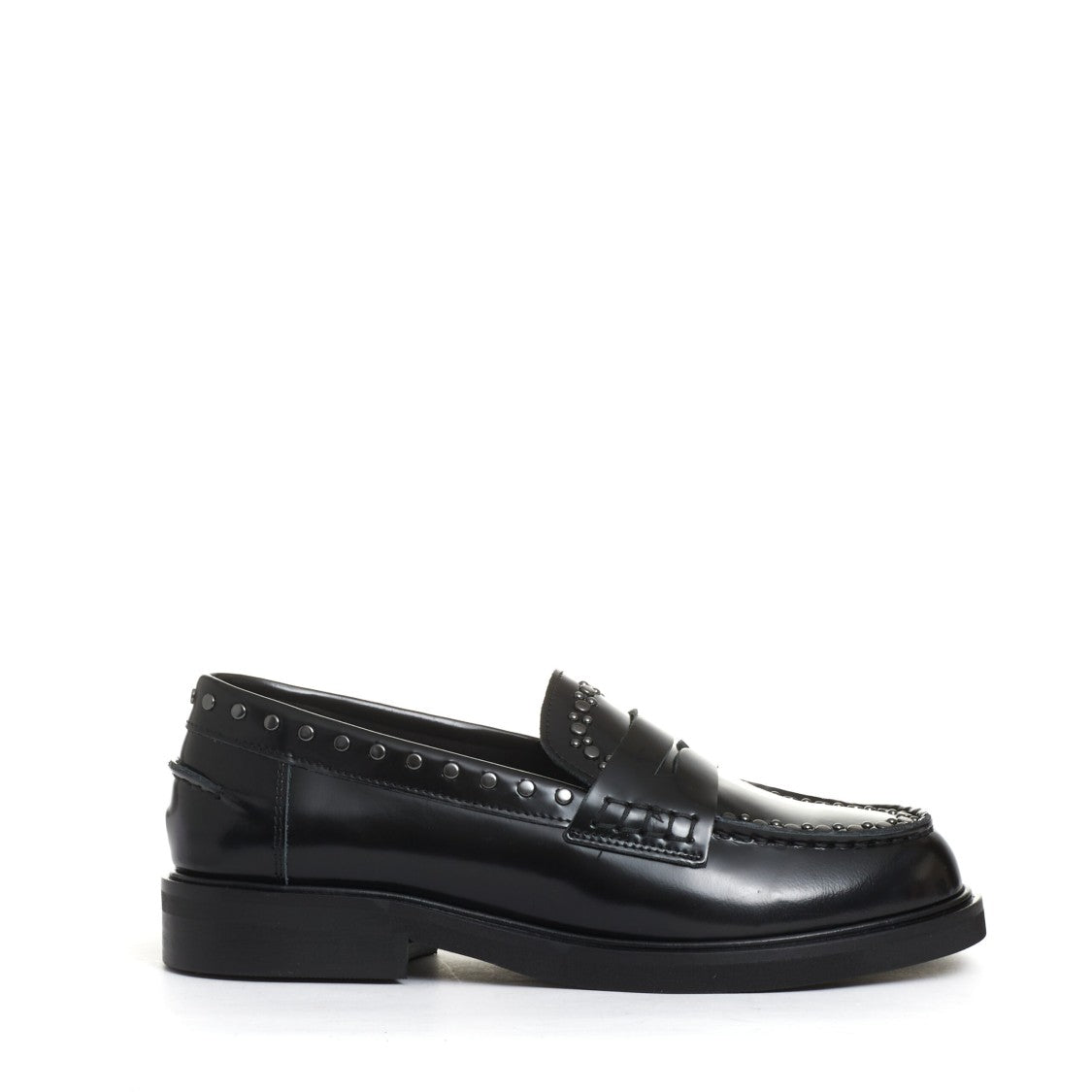 Poesie Veneziane Black Studded Loafer