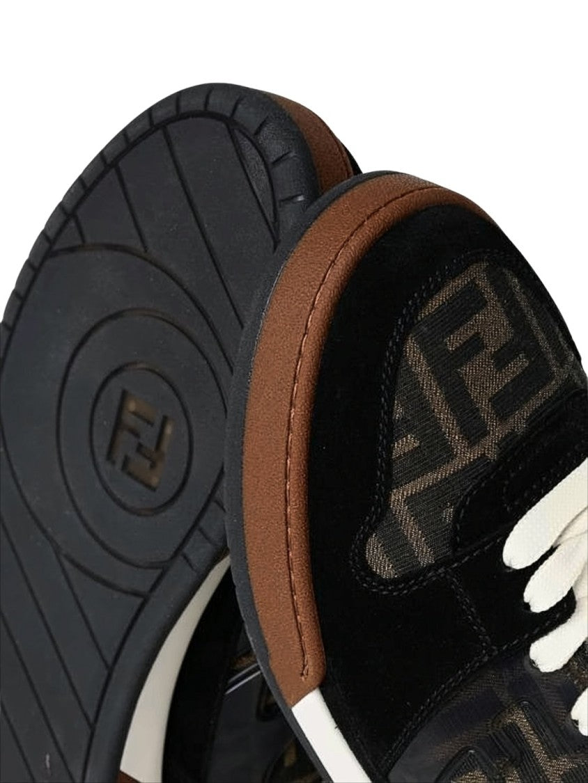 Fendi Low-Top Calf Leather And Polyester Fendi Sneakers