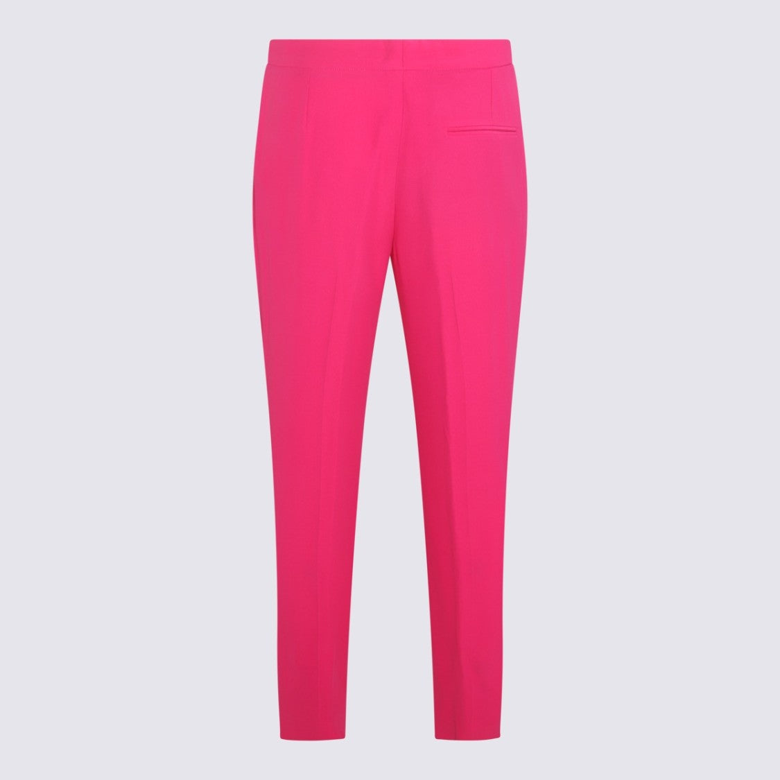 Alexander Mcqueen Tailored High-Waist Straight Trousers In Vibrant Pink