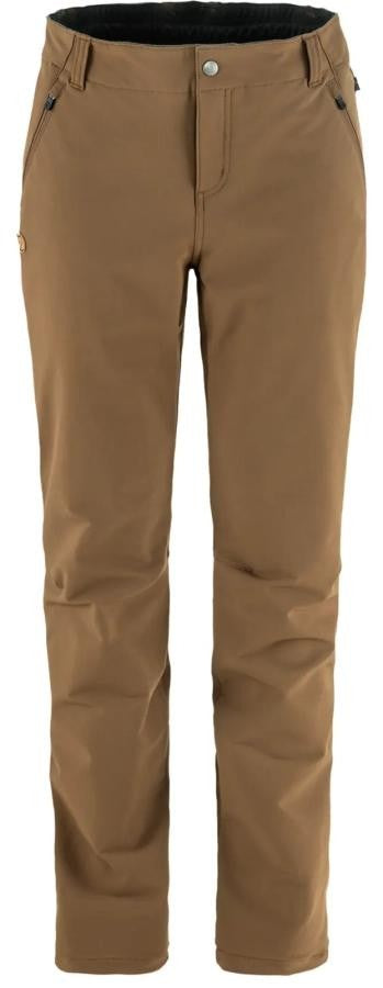 Fjallraven Kanken Mid-Length Brown Straight Pants With Elastic Waistband