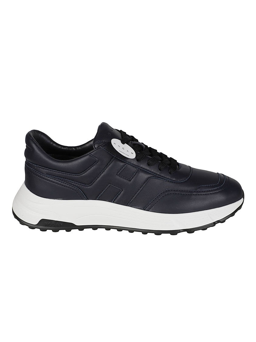 Hogan Low-Profile Black Sneakers With Tonal Detailing