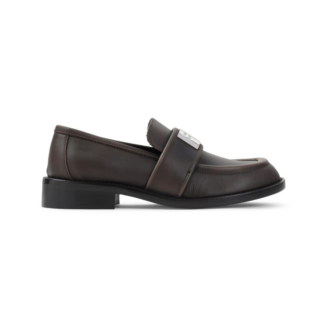Acne Studios Brown Brushed Nylon Loafers