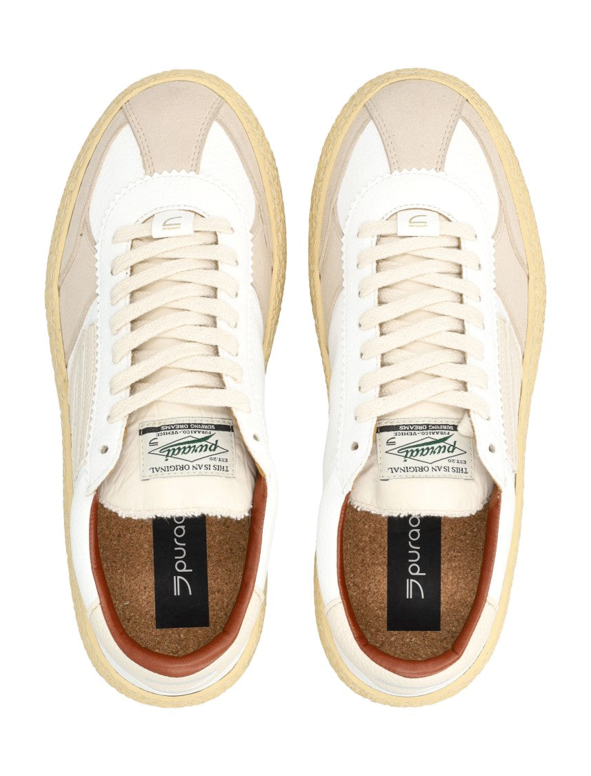 Puraai Vintage Suede Low-Top Sneakers