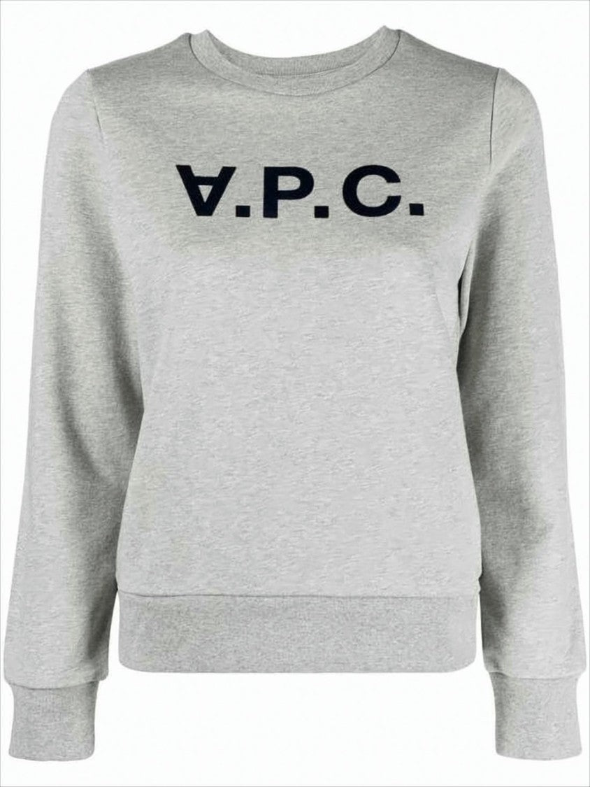 A.P.C. Heathered Grey Long-Sleeve Sweatshirt